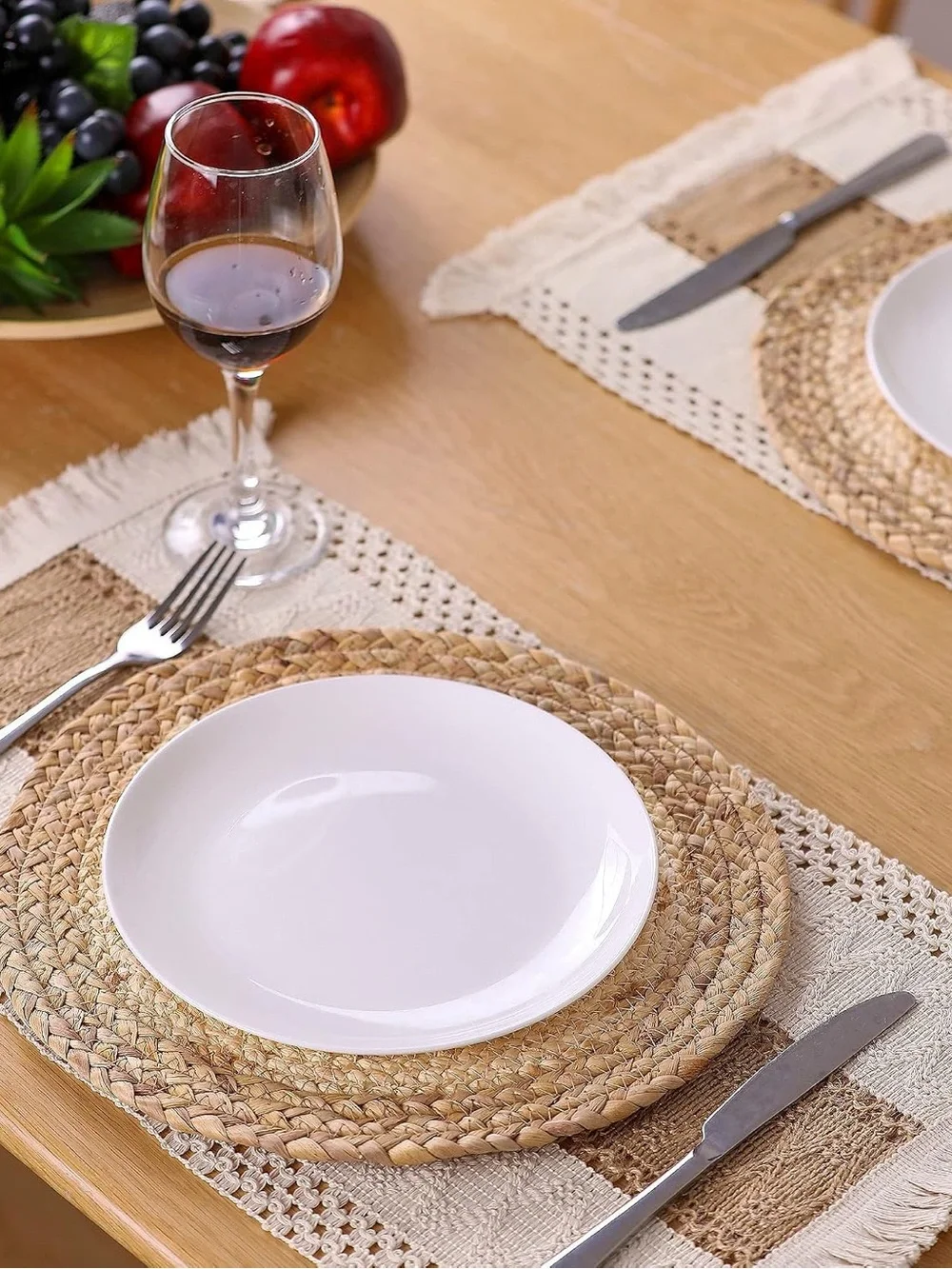 Placemats & Tablemats Set of 4 Boho Rustic